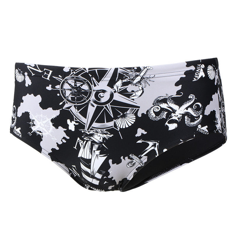Men's Professional Racing Swimming Trunks Teenagers