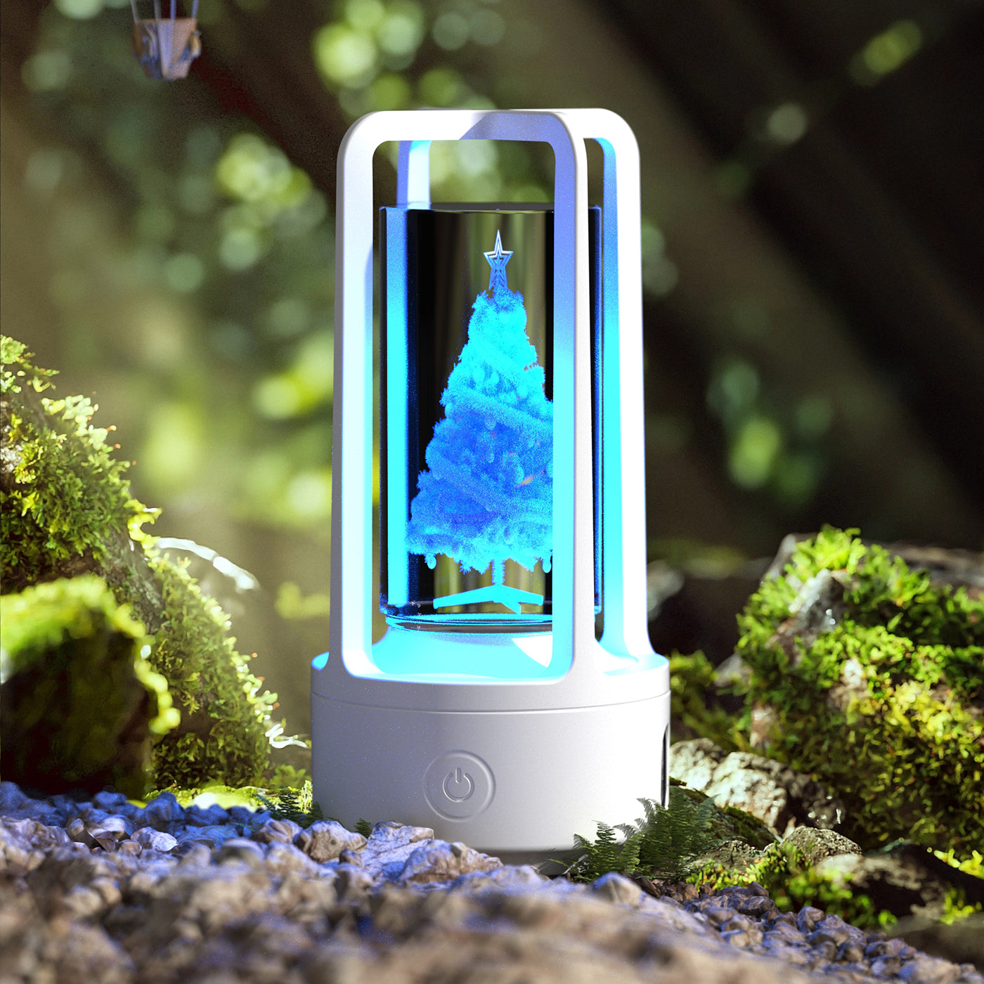 Creative 2 i 1 ljud akryl kristall lampa och Bluetooth-högtalare Alla hjärtans dag gåva Touch nattlampa