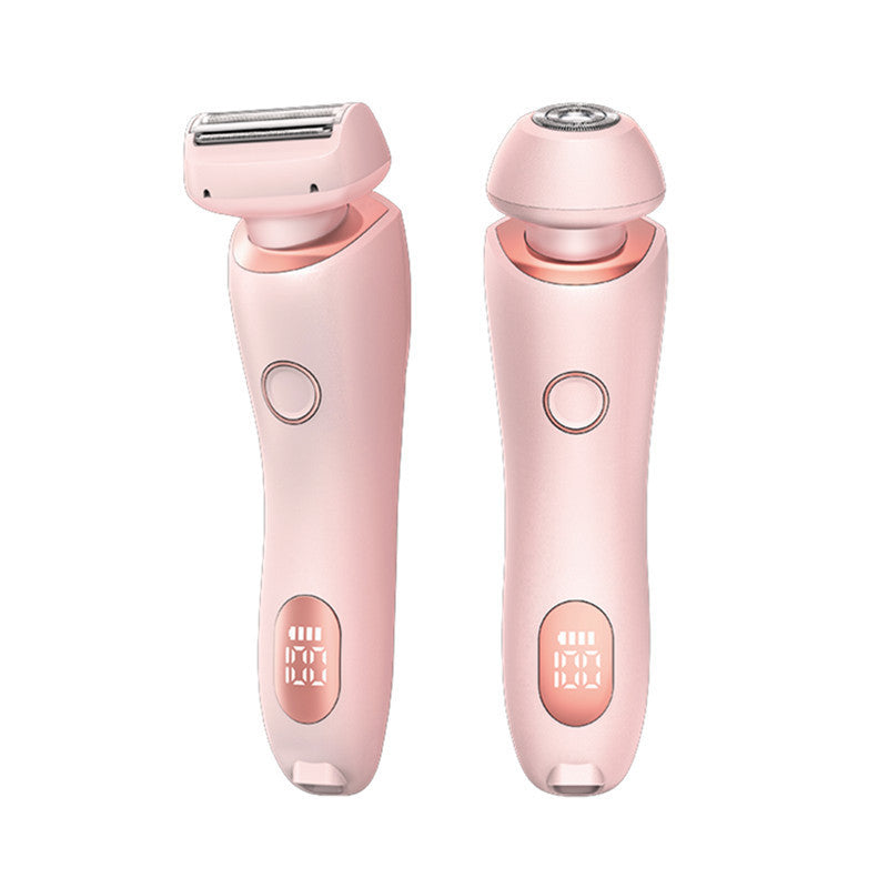 2 i 1 hårborttagning epilator USB uppladdningsbar trimmer kvinnor kroppsrakhyvel ansikte ben armhåla bikini hand blygd rakapparat hårborttagare