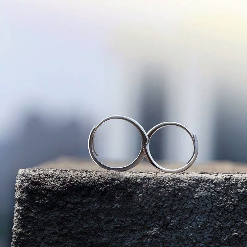 Sterling Silver oskiljaktiga älskare, ringar, män och kvinnor