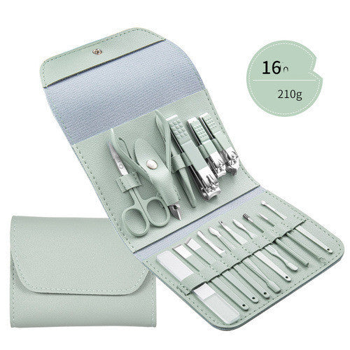 Professional Stainless Steel Grooming Set - 7-20 Pieces Heat Treatment | Multiple Colors Leather Case