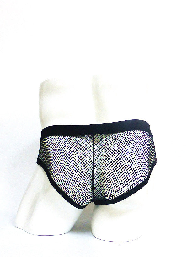 Herrunderkläder Transparenta meshtrosor Låg midja Konvex design Herrunderkläder