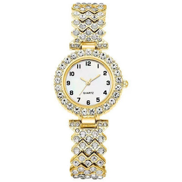 Fashion Jewelry 2pcs Luxury Fashion Women Watch Set Silver Strap Ladies Quartz Wristwatch Alloy Bracelet For Ladies Jewelry Set Clock Gift - Elegant Stylish Modern Statement Must-Have