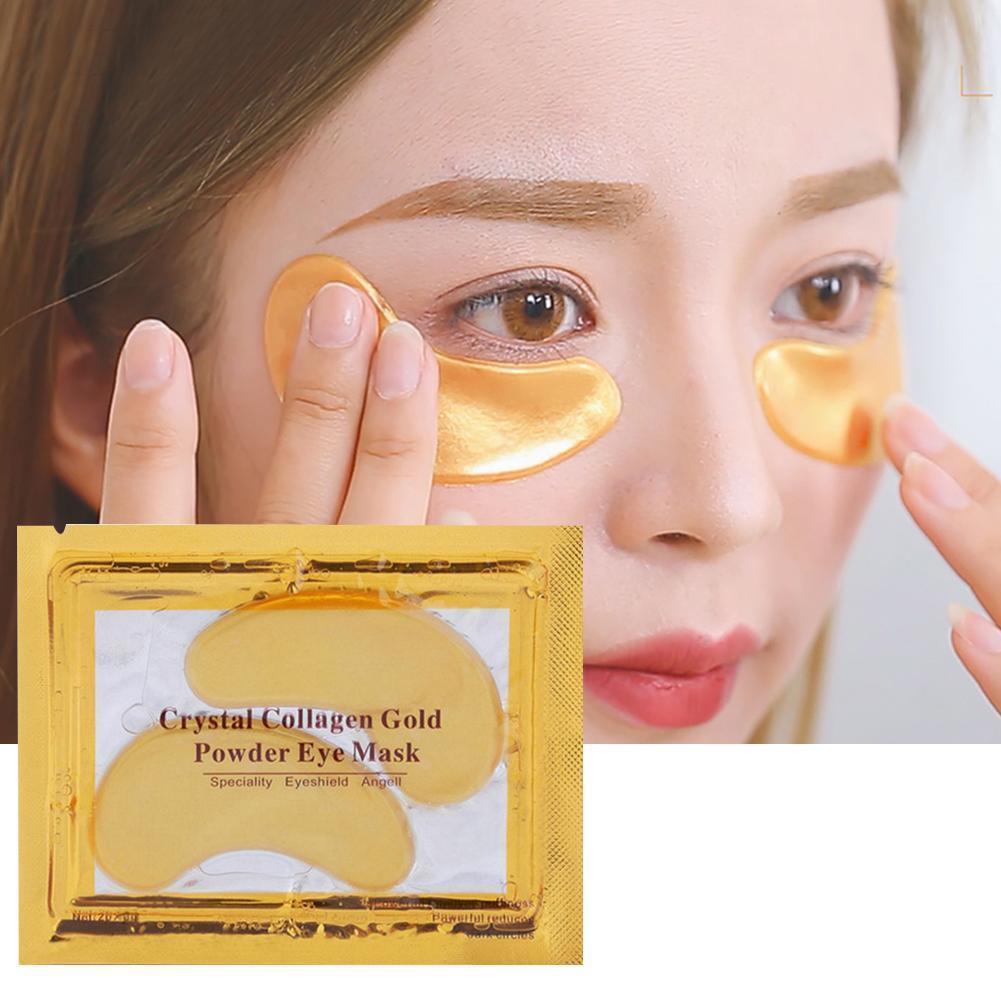 Skönhet Guld Kristall Kollagen Plåster för ögon Anti-aging Akne Ögonmask Koreansk kosmetika Hudvård
