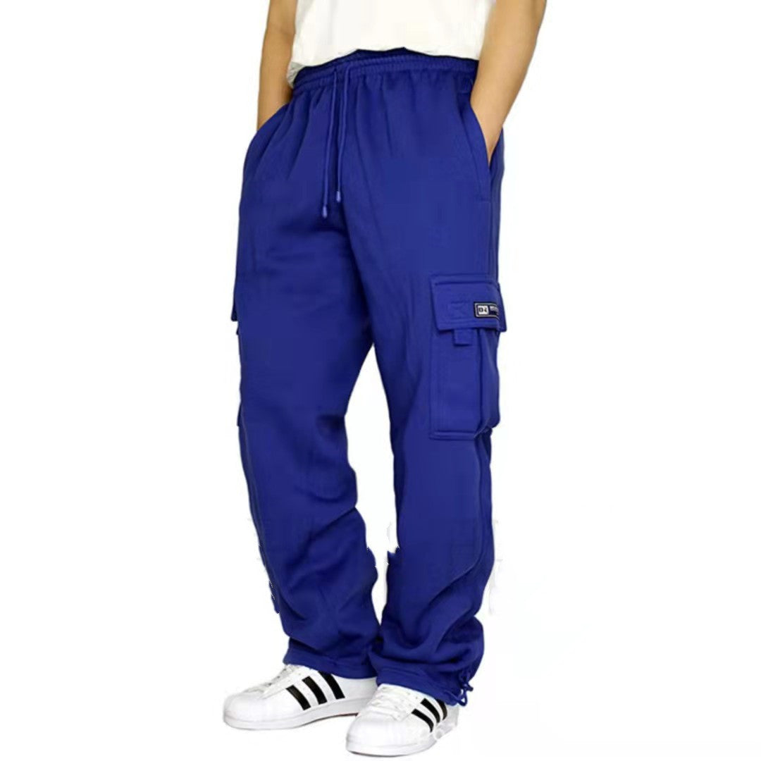 Herr Byxor Träningsbyxor Stretch Elastisk midja Jogger Sportbyxor Dragsko Byxor Mode Herrkläder
