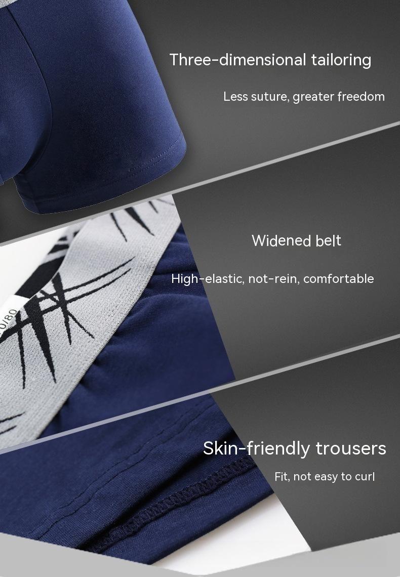 Herr U-konvexa sexiga boxershorts med medelhög midja
