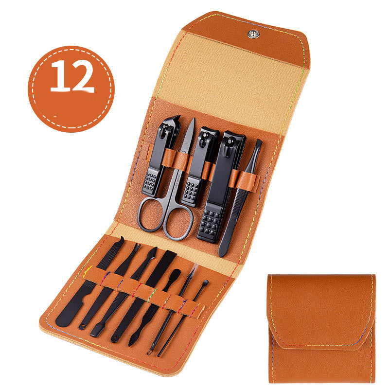 Professional Stainless Steel Grooming Set - 7-20 Pieces Heat Treatment | Multiple Colors Leather Case
