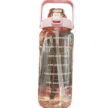 Grande bouteille d'eau portable en plastique