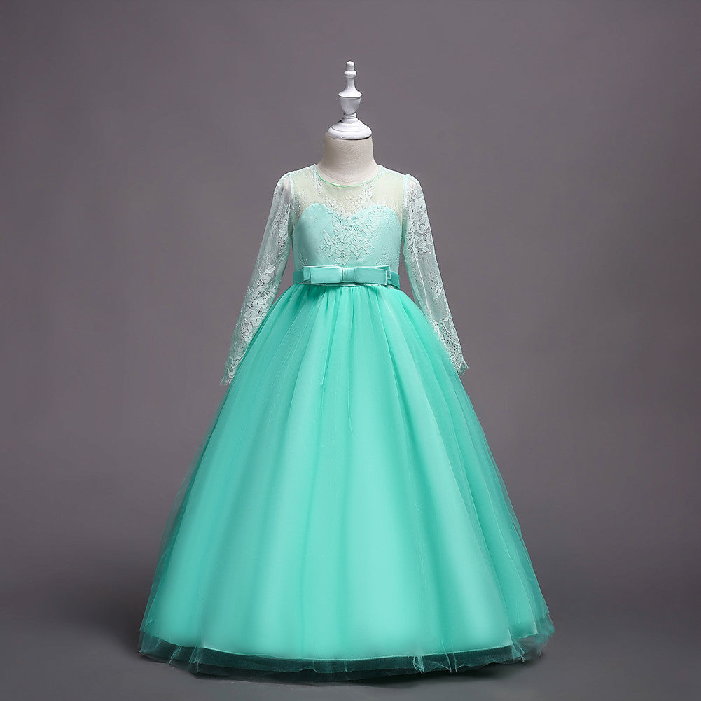 Robe longue à fleurs pour fille