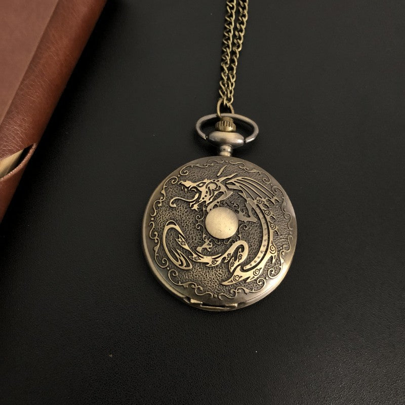 Dragon Bone Stone brittisk fickur Tillbehör för fritidskläder
