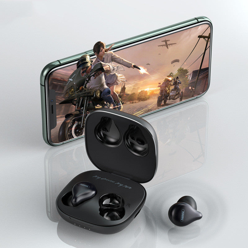 Metal True Wireless Bluetooth 5.0 Music Stereo TWS Hörlurar Brusreducering HIFI Ljudkvalitet