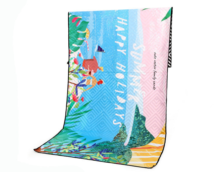 Serviette de plage de serviette de sport de plein air de voyage