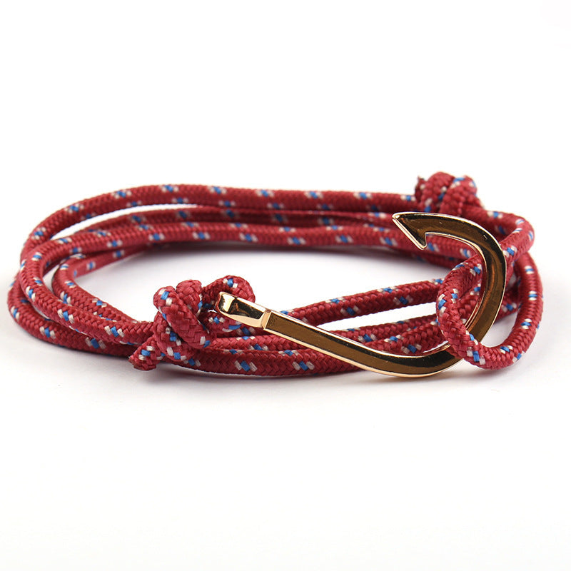 Justerbart Paracord Ankararmband Kvinna Män Berlockarmband