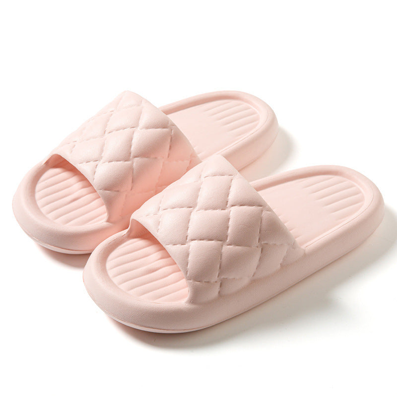 Unisex Rhombus EVA Summer Slippers - Non-Slip Lightweight