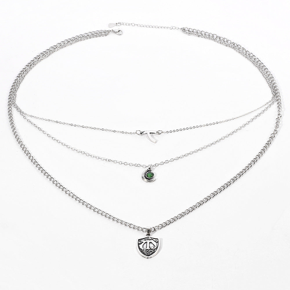 Flerlagers kort halsband halsband
