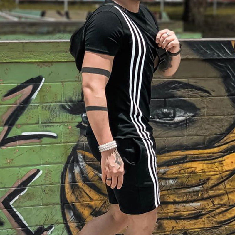 Spot Shorts Tendance Vêtements de sport à manches courtes pour hommes