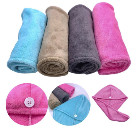 Serviette sèche-cheveux magique en microfibre à séchage rapide