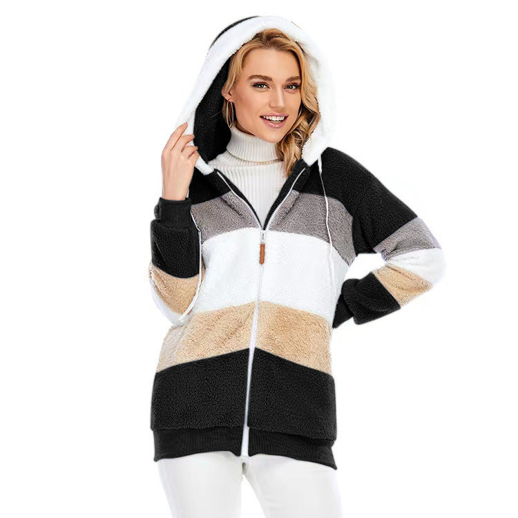 Vinter tjock varm Teddy Coat Kvinna revers Long bras moelleux cheveux falska päls Jack ou Kvinnliga knappar Fickor blixtlås Overcog et