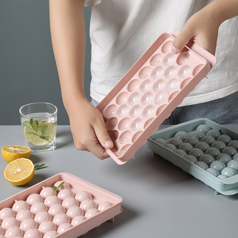 Silikon Ice bricka 3D runda isform Hem Bar Party Använd runda boll Ice Cube Makers Kök DIY AM-formar