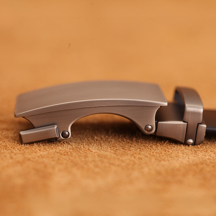 Men's Automatic Leather Buckle Belt - Effortless Convenience