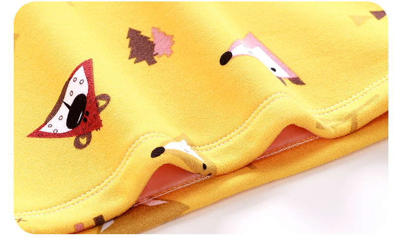 Ensemble de sous-vêtements thermiques épais en velours pour enfants Plus
