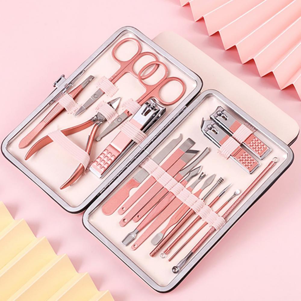 Professional Stainless Steel Grooming Set - 7-20 Pieces Heat Treatment | Multiple Colors Leather Case