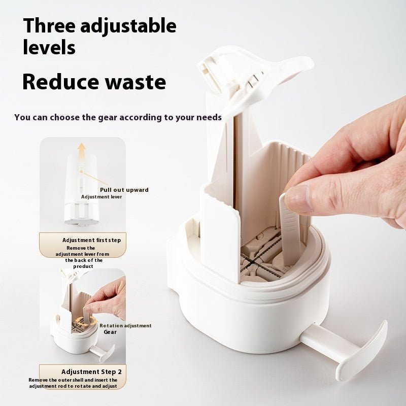 3 Levels Adjustable Soap Grinder Dispenser Soap Box Wall Mounted Dry Organizer Box