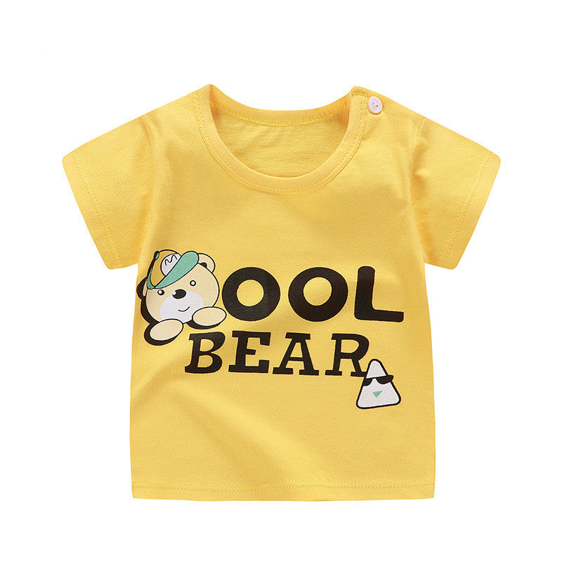 barn-t-shirt i bomull med kort ärm