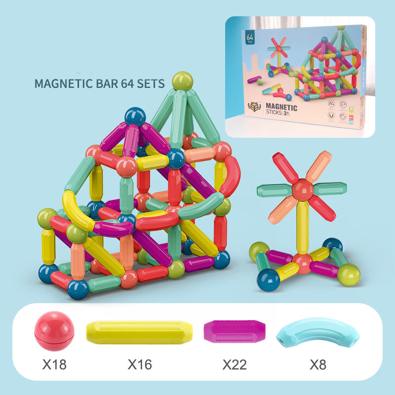Bébé jouets bâton magnétique blocs de construction jeu aimants enfants ensemble enfants aimants pour enfants briques de jouet magnétiques