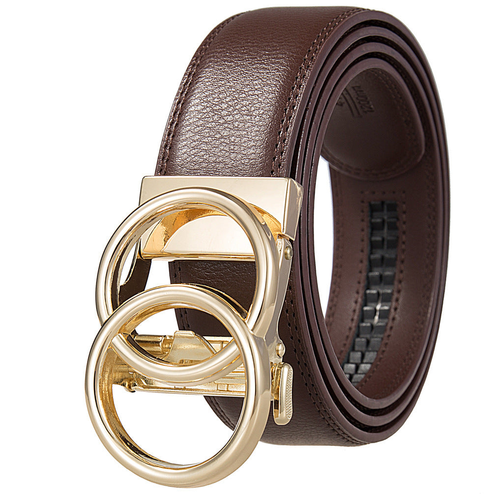 Men's Fashion Comfort Click Belt - Premium Metallic Buckles
