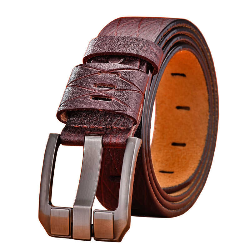 Men's Versatile Leather Belt - Adaptive Excellence
