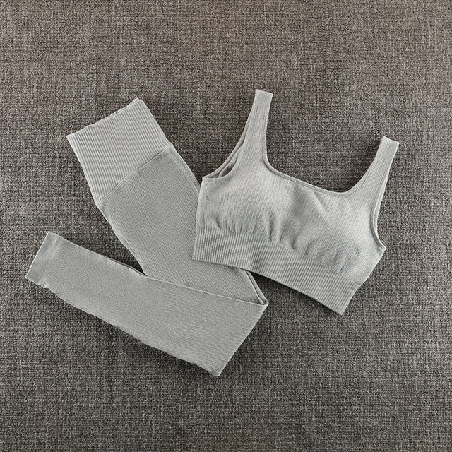 Ensemble de yoga sans couture, vêtements de sport, vêtements de sport, vêtements d'entraînement