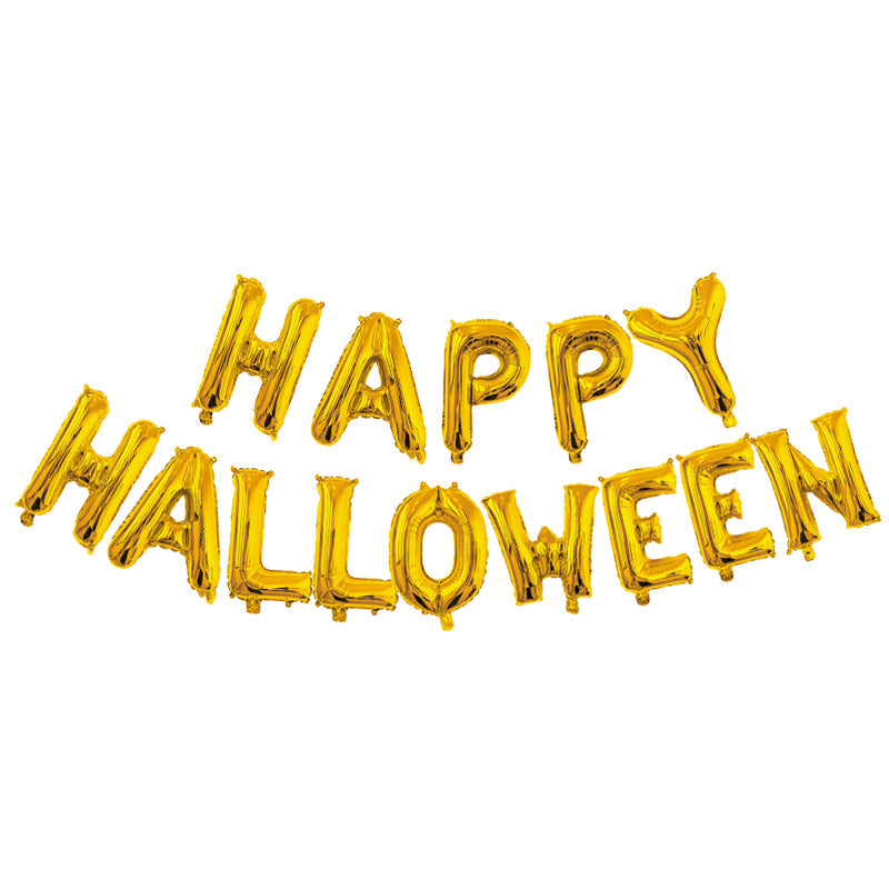 Halloween Ballons Scène De Fête Citrouille