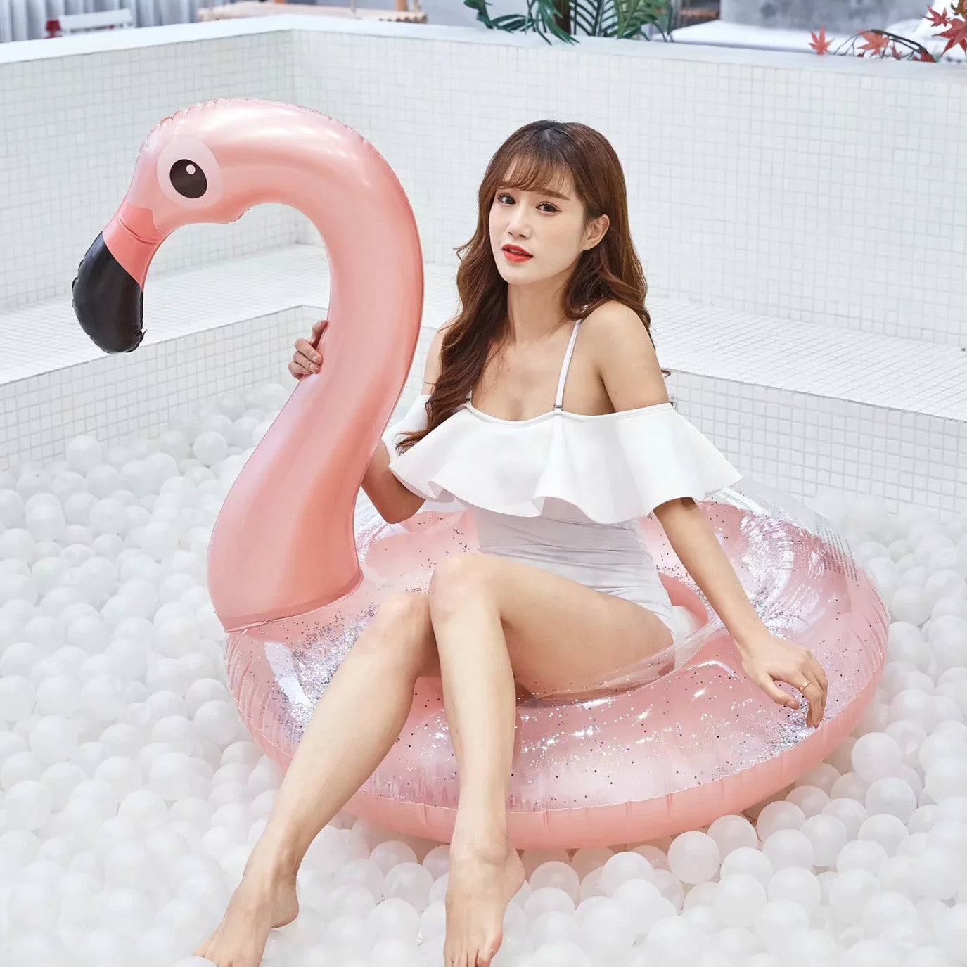 Flamingo Swimming Ring - Perfect for Summer Holiday Activities