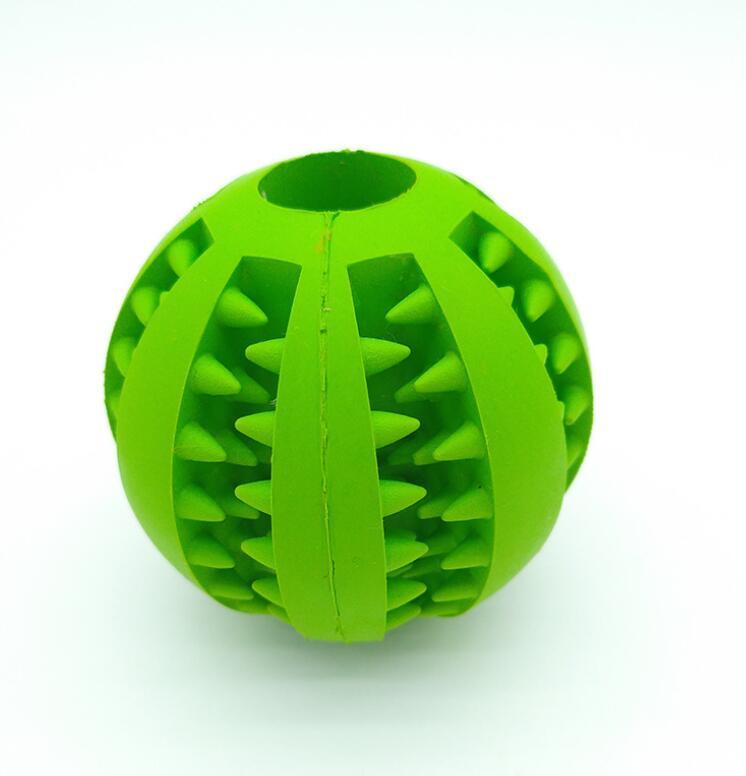 Pet Slow Feeder Dog Toy - Cute Fun Rubber Ball for Dental Care
