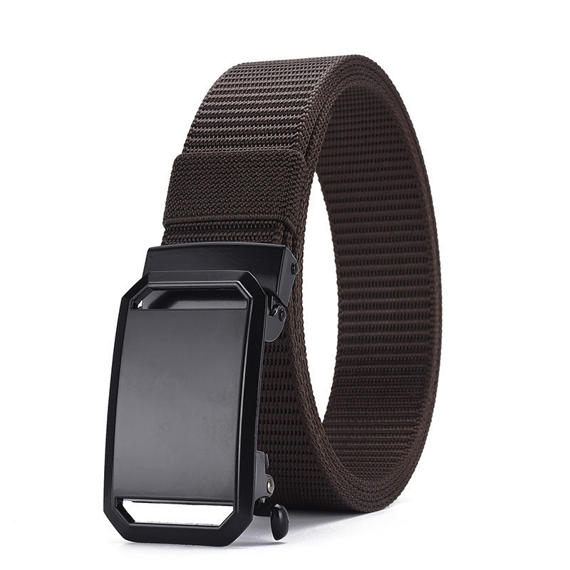 Men's Toothless Automatic Buckle Canvas Belt - Infinite Adjustment