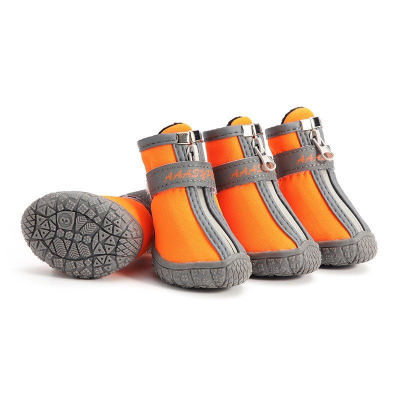 Pet Dog Shoes Vattentäta regnstövlar