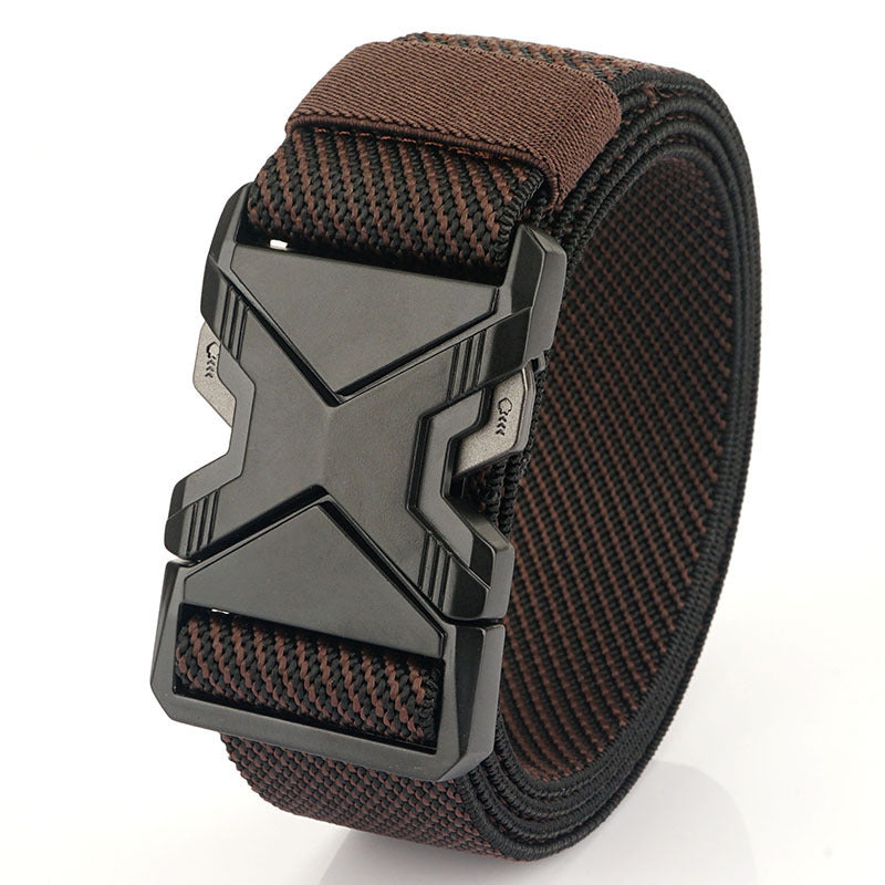 Fashion Commuter Casual Men's Belt Woven Elastic Minimalist Alloy Buckle - Modern Mobility
