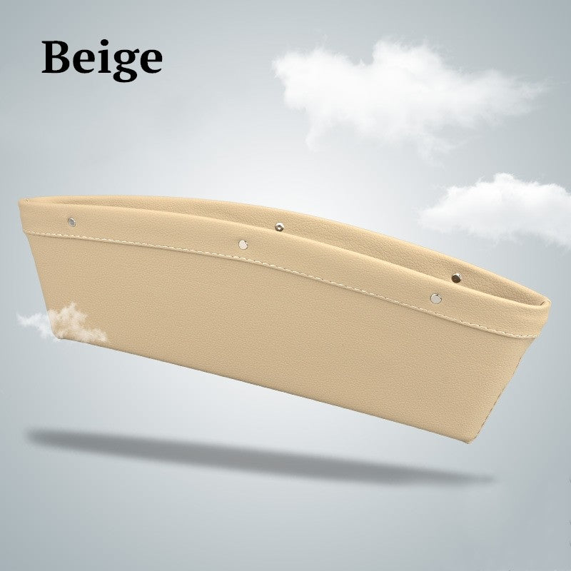 Car Organizer Box Caddy Catcher PU Läder Seat Gap Storage Bag