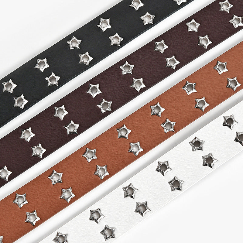 Women's Fashion Stars Decorative Double-Row Belts - Stellar Statement