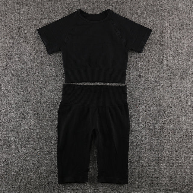 Ensemble de yoga sans couture, vêtements de sport, vêtements de sport, vêtements d'entraînement