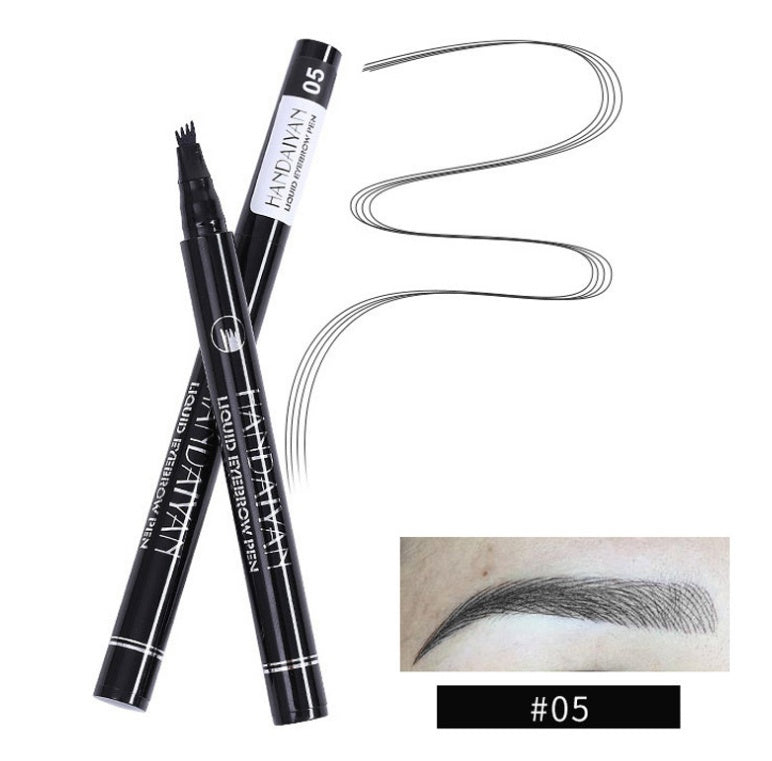 Microblading ögonbryn Pencil Vattentät Gaffel Tip Tattoo Pen Tinted Fin Sketch Ögonbryn Pennor Lång varaktigt ögonbryn