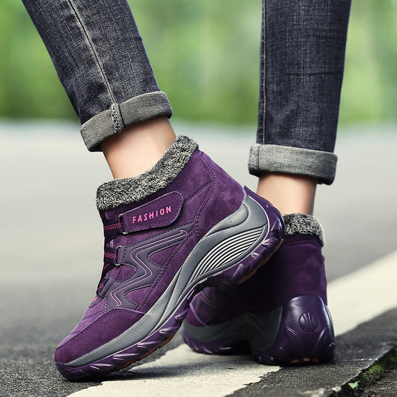 Women's Hiking Shoes - Real Leather, Non-Slip, Waterproof - Outdoor Gear