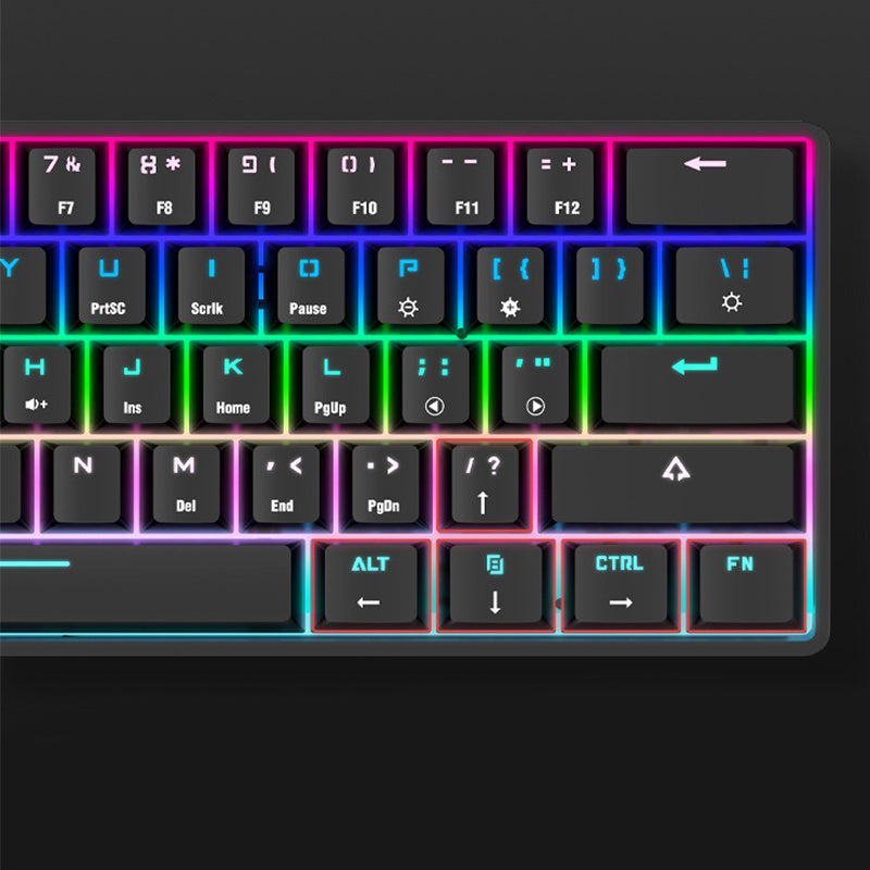 Trådlöst Bluetooth-tangentbord Färgglada PBT-tangentbord Mekaniskt tangentbord