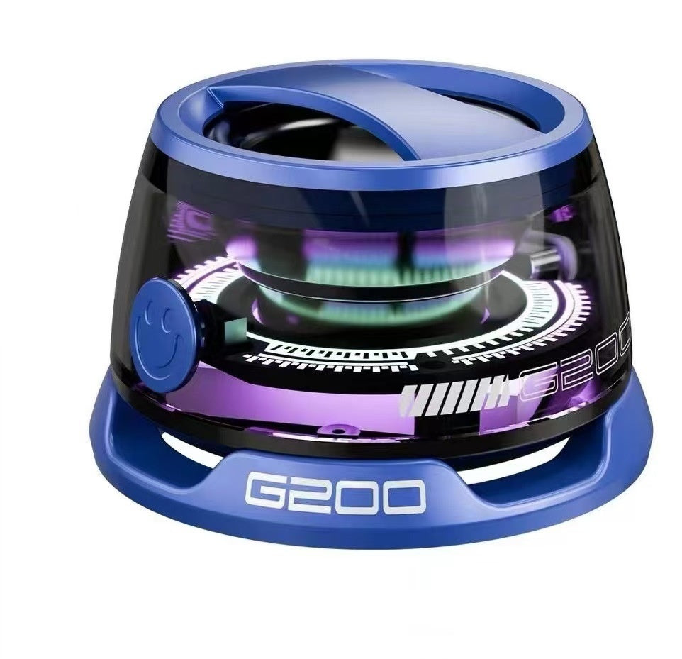 Bärbar Bluetooth-högtalare G200 RGB-belysningshögtalare BT5.3 Mini-ljudlåda 7 timmars uppspelning Magnetisk telefonhållare