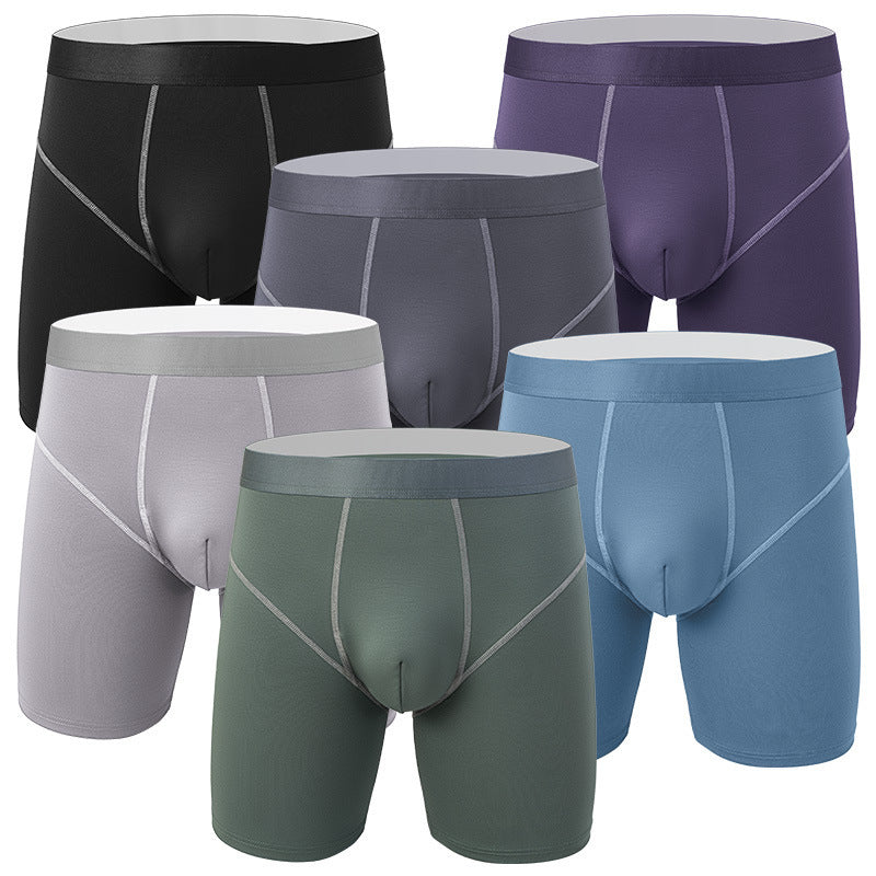 Herr Slitstarka Ben Casual Boxers Med Mellanhöga