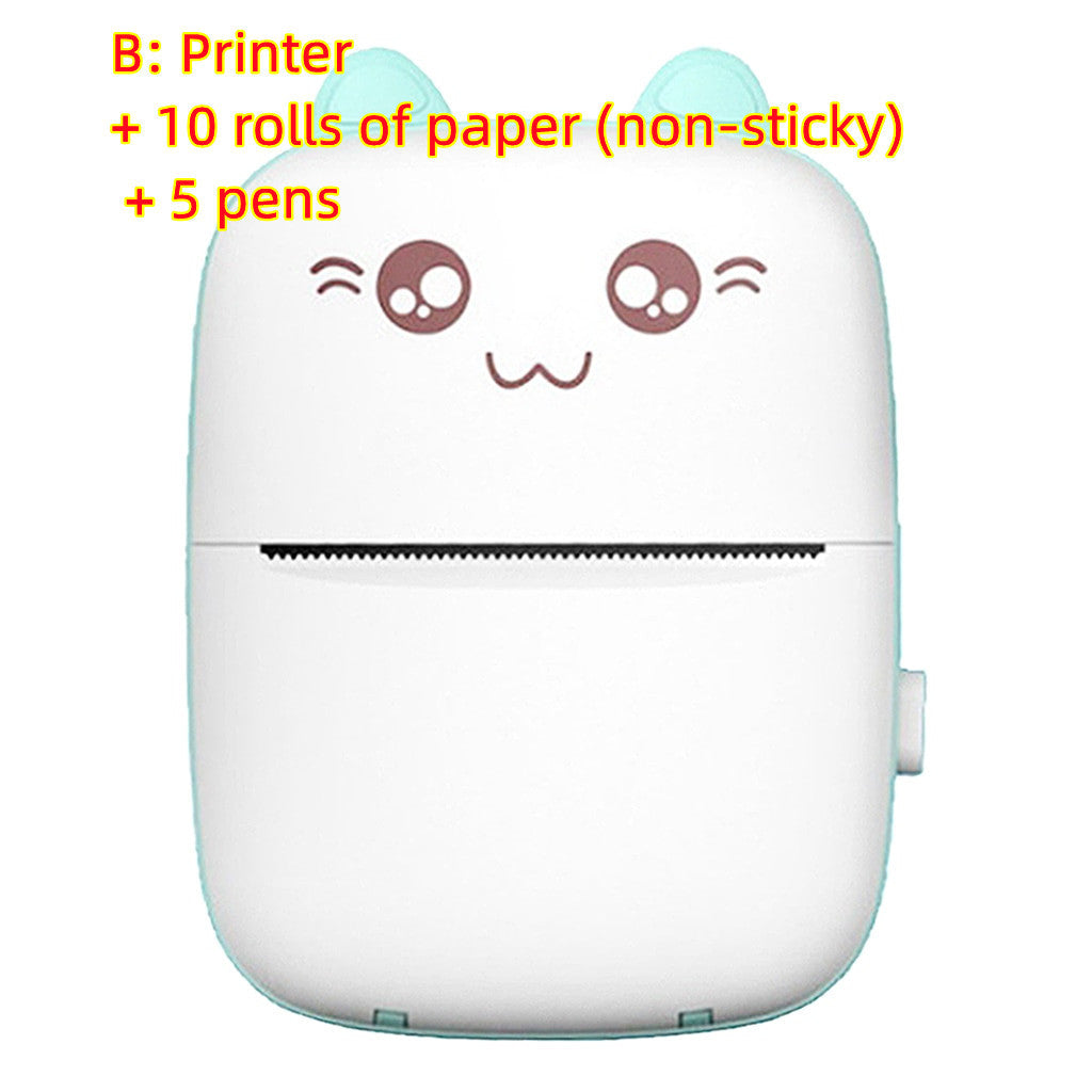 Miniskrivare Bärbar Mini Bluetooth WiFi Ny Fel Skrivare Mobiltelefon Foto Titel Anteckning Hot Print Pocket Student Error Etikettskrivare