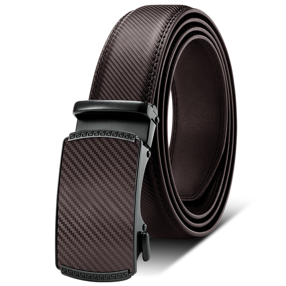 Men's Auto Buckle Leather Belt - Automatic Confidence