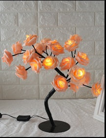 Lampe d'arbre LED Rose, petit arbre, lampe de modélisation, lampe de Table