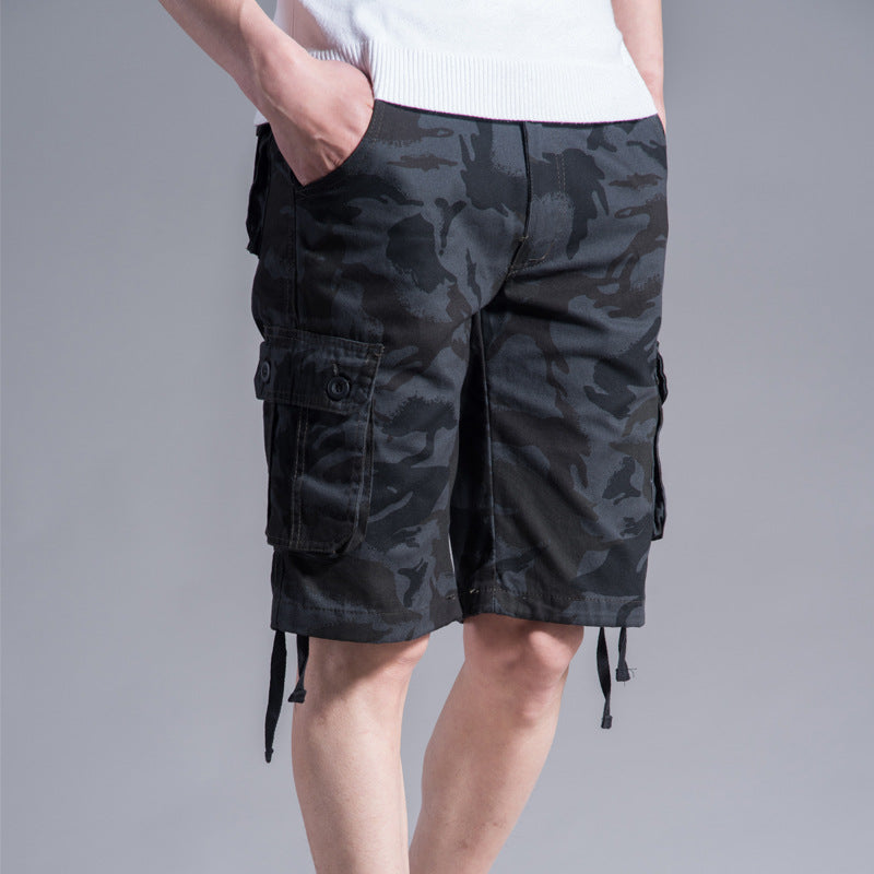 Shorts d'été pour hommes, pantalons multi-poches, pantalons amples décontractés pour hommes